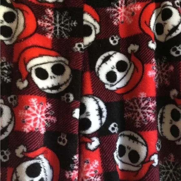Disney Nightmare Before Christmas pajama bottoms Jack Skellington Buffalo check - Picture 3 of 4